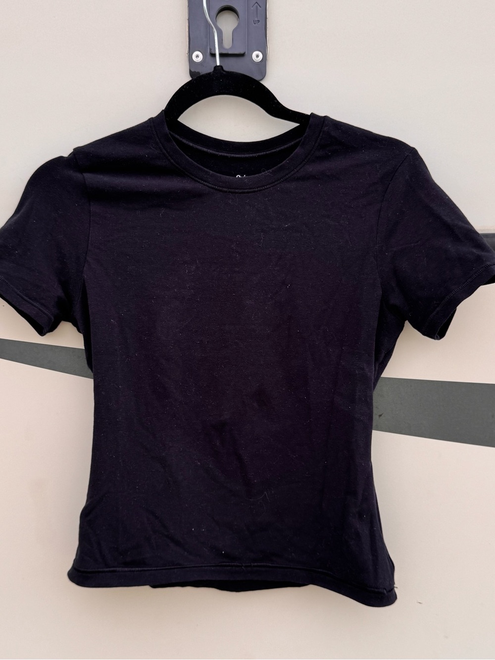 Quince Black Short Sleeve Crewneck Tee- Midi